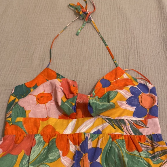 Gianni Bini Orange Mini Dress. Size M - Picture 7 of 9